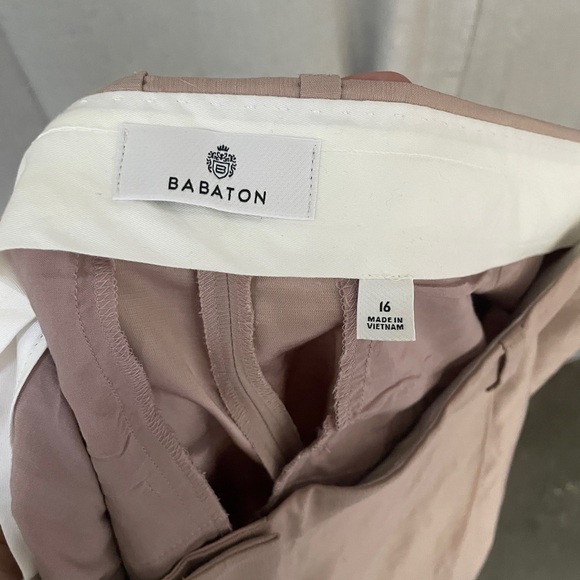 Babaton (aritzia) linen blend wide / straight leg trousers - Picture 3 of 5